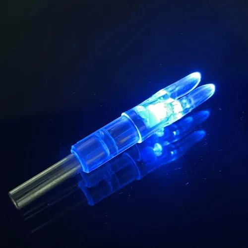 Vista 5 de 6/12 PCS S Lighted Nocks for Arrows .244"/6.2mm Inside Diameter Lighted Arrow Nocks for Archery Hunting
