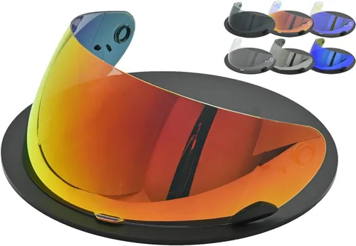 Vista 7 de Visor de Repuesto para Casco de Moto, Protector de Visera para Casco Star RS-1 Vortex Qualifier Revolver, Accesorios Universales