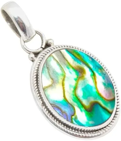 Vista 10 de Colgante de plata de ley 925 Joyería de plata hecha a mano para mujer, colgante de piedras preciosas naturales, regalo perfecto para ella