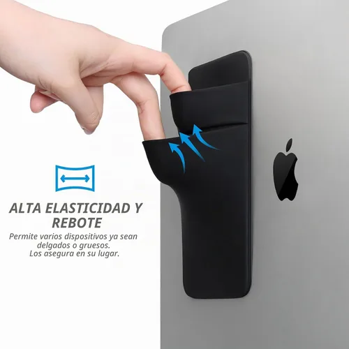 Vista 5 de Lacdo Funda portátil para disco duro externo, funda adhesiva de 2 bolsillos para portátil, compatible con discos duros externos de 2.5" Seagate, WD