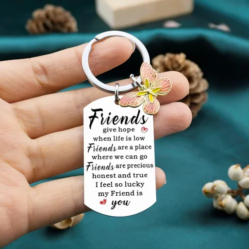Vista 5 de Llavero para mejor amiga, regalo de amistad para mujeres, amigas, mejores amigas, mejores amigas, regalos para mujeres, regalos para amigas