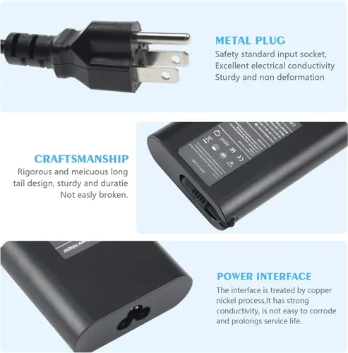 Vista 2 de Cargador adaptador de CA para Dell Chromebook 13 3380, 6TXJ4. de Galaxy Bang USA
