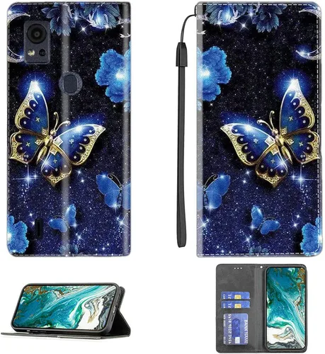 Vista 143 de Aroepurt Funda para UMIDIGI G1 Plus compatible con UMIDIGI G1 Plus Funda para teléfono Funda de piel sintética con función atril magnética CPT15