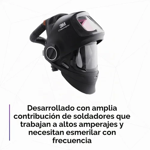 Vista 5 de Casco de soldadura 3M Speedglas G5-01 y conjunto PAPR Adflo de alta altitud, sin ADF, resistente con visera abatible, diseño compacto con suspensión