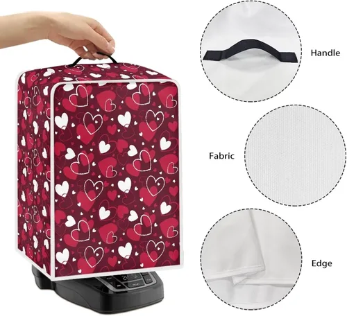 Vista 194 de Funda para cafetera, poliéster, azul, se adapta a la mayoría de máquinas de café estándar, protector resistente al polvo, huellas dactilares Playa