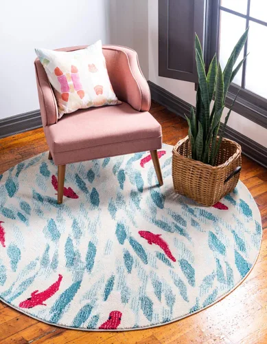 Vista 12 de Alfombra moderna Positano de estilo costero de Loom, Polipropileno, Beige