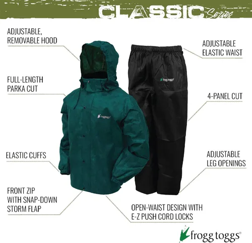 Vista 2 de FROGG TOGGS - Traje para la lluvia clásico, impermeable y transpirable para hombre, para todo