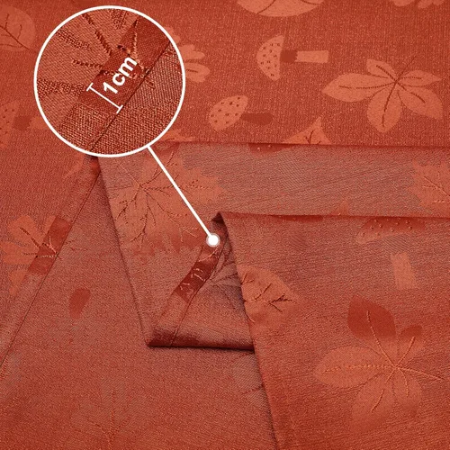 Vista 5 de misaya Mantel rectangular de Acción de Gracias, mantel de otoño jacquard impermeable, mantel de tela de damasco para decoración de cosecha