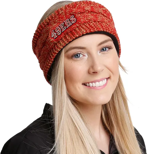 Vista 55 de FOCO Diadema de moda para mujer con logotipo de equipo de la NFL Gradiente impreso.
