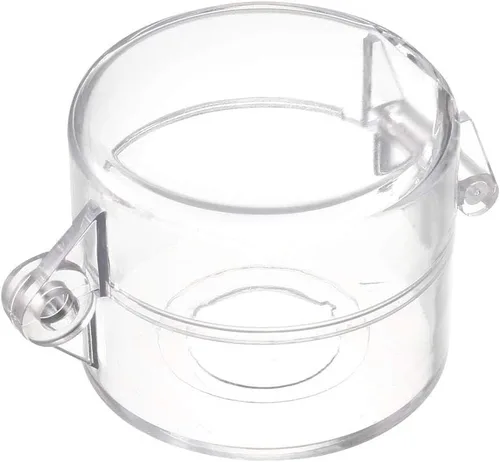 Vista 3 de uxcell 2 piezas de plástico transparente cubierta de interruptor protector para 0.866 in de diámetro interruptor de botón 55x43