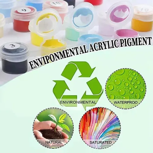 Vista 4 de Eiazuiks Pintura por números para adultos. Pintura de Navidad por números para adultos principiantes, pintura de dibujo con 3 pinceles, lienzo