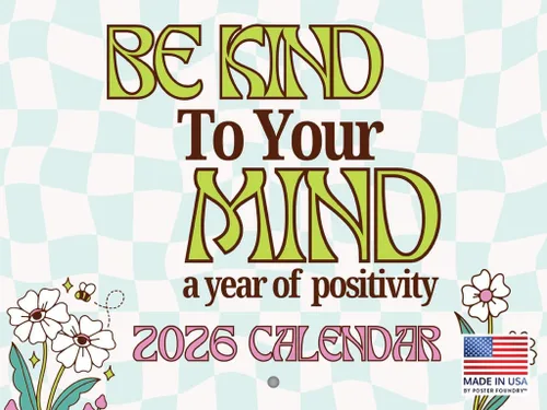 Vista 8 de Kind Mind - Calendario mensual de pared 2027 de salud mental de 12 meses