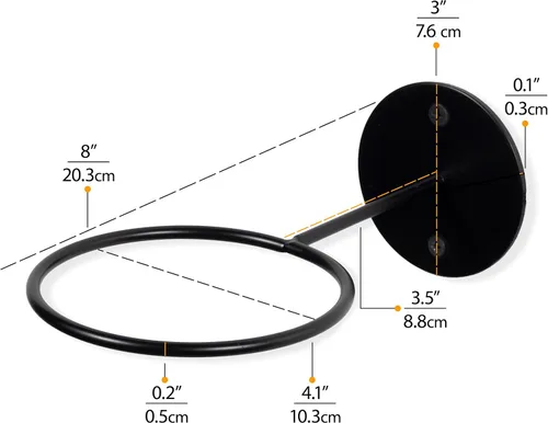 Vista 5 de Wallniture Palla Ball - Juego de 2 estantes de almacenamiento para montar en la pared, para pelotas de fútbol, voleibol, fútbol y baloncesto