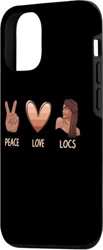 Vista 2 de Funda para iPhone 15 Cool Locs para mujeres y niñas, diseño de melanina negra