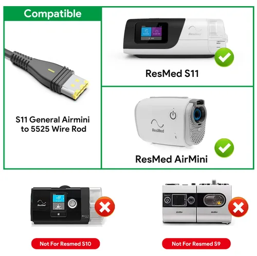 Vista 2 de KFD Airsense 11 Airmini Cable de alimentación DC24V Convertidor Cable para ResMed Airsense 11 S11 390000 Resmed AirMini CPAP Machine DC Cable