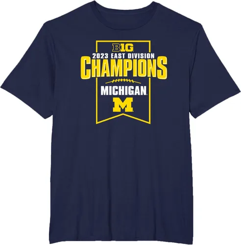 Vista 7 de Camiseta de la División 2023 de los Michigan Wolverines Big Ten Champions, Azul