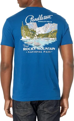 Vista 2 de Pendleton Camiseta gráfica de manga corta Rocky Mountain para hombre