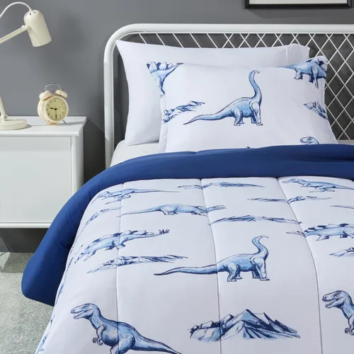 Vista 14 de Amazon Basics Juego de edredón y fundas de almohada para niños de microfibra suave para todas las estaciones, 2 piezas, tamaño individual, flores