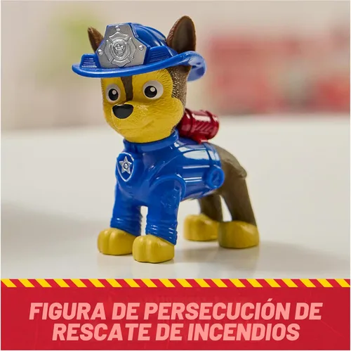 Vista 3 de AW Patrol Fire Rescue: Chase Rescue Fire Cruiser Vehicle with Action Figure