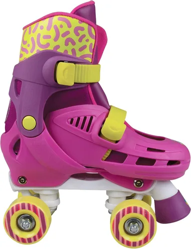 Vista 2 de PlayWheels Trolls World Tour 2 - Patines cuádruples para niños en tallas J10-J13 – Diseño vibrante y atractivo inspirado en la popular película