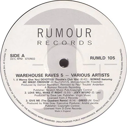 Vista 2 de Warehouse Raves / Volume 5