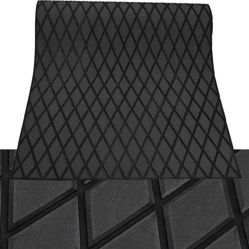 Vista 22 de 102.3" X 45.2" pulgadas, patrón de diamante, cubierta marina autoadhesiva, suelo de barco, cubierta de espuma EVA marina, antideslizante, para Gris