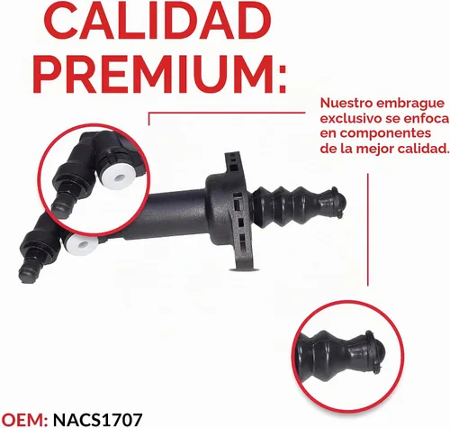 Vista 2 de Cilindro esclavo de embrague compatible con Tt Jetta Golf Beetle Base Classic Sport Tdi Europa Gl Gls Gti Cabrio Edición Limitada Verano Edición
