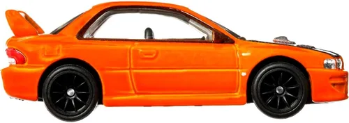 Vista 3 de Hot Wheels Vehículos de leyendas del circuito cultural del automóvil para niños de 3 años en adelante, Subaru WRX Sti 22B, colección prémium