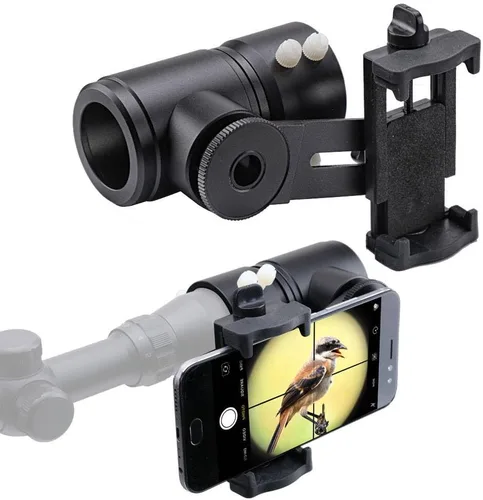 Vista 12 de Adaptador de cámara para mira de rifle Starboosa - Adaptador de cámara para smartphone para caza y observación de aves - Ángulos duales