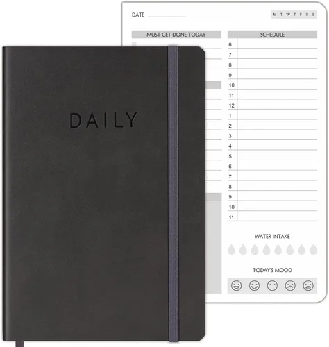 Vista 5 de Fan&Ran Cuaderno de lista de tareas definitivas para aumentar la productividad y organizar tareas, planificador diario sin fecha y suministros