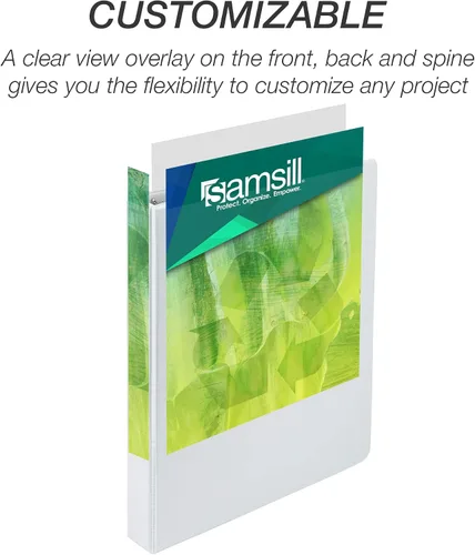 Vista 6 de Samsill Earth's Choice carpeta de biomaterial, Blanco