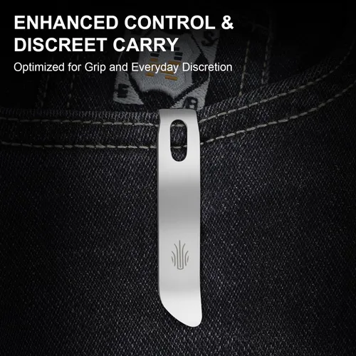 Vista 6 de Kizer C01C XL Cuchillo de bolsillo para perro pastor, 3.9 pulgadas, 14C28N, cuchillo plegable EDC con mango de arpillera negra Norplex UltreX™