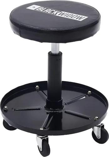 Vista 6 de Black Widow Kit de tienda de motocicleta de lujo, mesa elevadora neumática de 1,000 libras, gato, rompecuentas de neumático, equilibrador de ruedas
