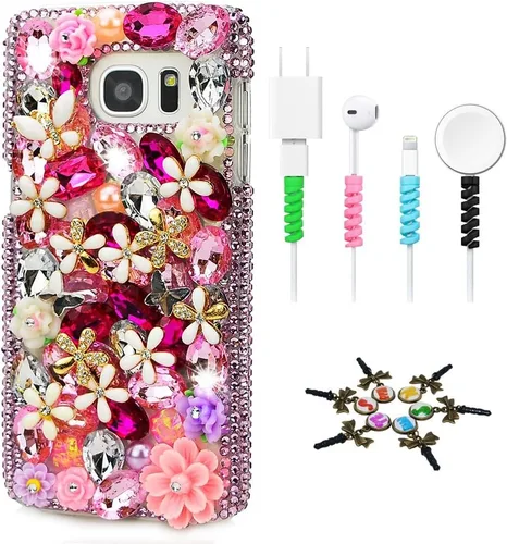 Vista 9 de SSSGCDwCPSeries-23 - Funda con cristales brillantes (hecha a mano), diseño 3D