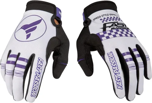 Vista 6 de Guantes de motocicleta Fast Passion para hombres/mujeres - Guantes de bicicleta todoterreno y motocross con características antideslizantes