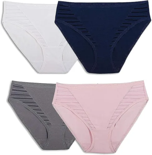 Vista 15 de Fruit of the Loom - Ropa interior transpirable de mujer, absorbe la humedad para mantenerte fresca y cómoda, disponible en talla extra grande