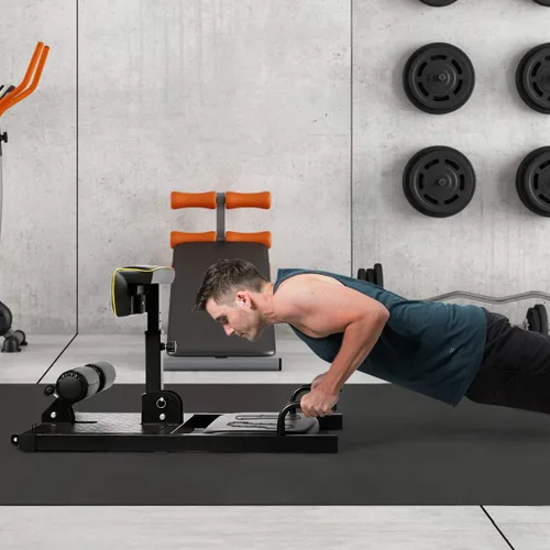 Vista 6 de Goplus Máquina de sentadillas profundas, 8 en 1 Sissy Squat Fitness Equipo funcional de entrenamiento de entrenamiento para sentarse y empujar hacia