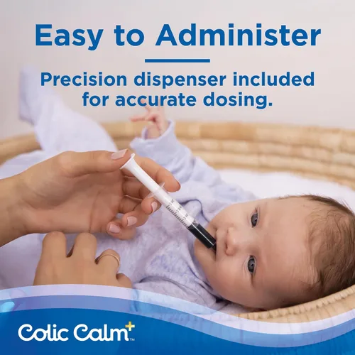 Vista 10 de Colic Calm Plus - Agua anisada con apoyo extra, gotas para gases en bebés recién nacidos, alivio de cólicos y malestar estomacal, segura y suave