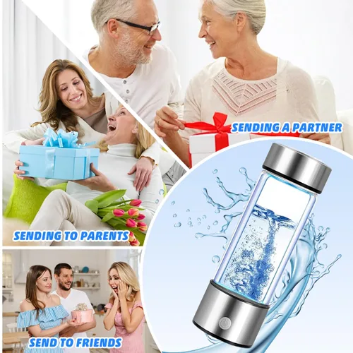 Vista 7 de H2next - Botella de agua de hidrógeno - Generador portátil recargable, 14 onzas, 6000+PPB agua de hidrógeno puro