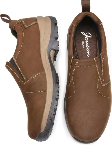 Vista 4 de Jousen Men's Jungle Moc Casual Loafers Leather Slip-on Walking Shoes