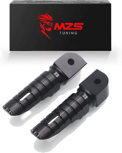 Vista 9 de MZS Estriberas de motocicleta, estriberas delanteras ajustables dobles CNC para el pie del conductor, reposapiés negro compatible con FZ07 FZ09 FZ10