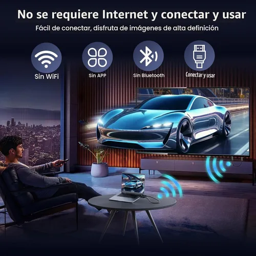 Vista 8 de Transmisor y receptor HDMI inalámbricos, decodificación 4K, salida 1080P, extensor inalámbrico HDMI, Plug & Play, soporte de 2.4/5GHz