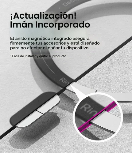 Vista 6 de Ringke Funda para iPhone 15 Pro [Fusion-X Magnetic Matte Black]
