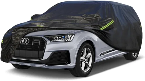Vista 51 de KouKou Funda impermeable para automóvil SUV adecuada para BMW X1 de 2009 a 2025, 7 capas a prueba de viento para todo tipo de clima, cubierta
