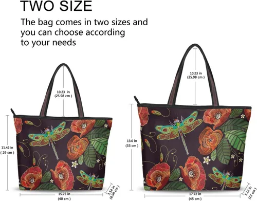 Vista 2 de Bolso de mano para mujer, bolso de hombro con asa superior