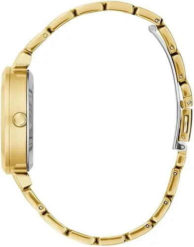 Vista 5 de GUESS US Womens Gold-Tone Transparent Analog Watch