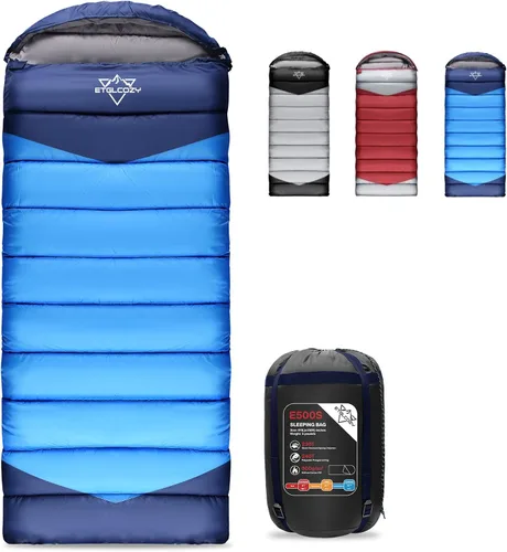 Vista 21 de Lightweight 3-Season Sleeping Bag for Adults/Kids Camping, Compact w/Compression Sack, Waterproof Ripstop, Portable for Backpacking Hiking Travel