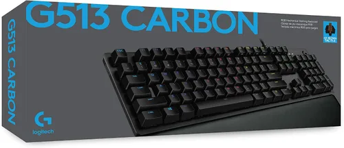 Vista 4 de Logitech 920009322 Gaming G513 Teclado con cable de carbono