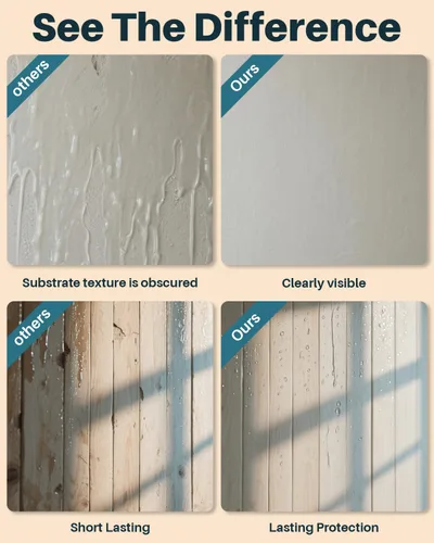 Vista 3 de Sellador impermeable transparente, revestimiento impermeable transparente de 5 galones, agente invisible a prueba de agua líquido para techos