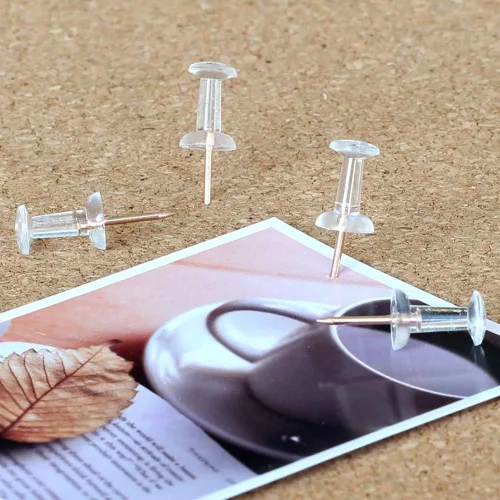 Vista 6 de Clips para carpetas de papel con caja para suministros de oficina, escuela y hogar (oro rosa)
